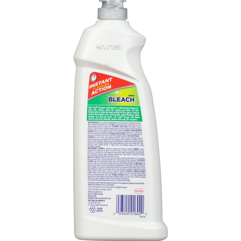 Soft Scrub Cleanser with Bleach Surface Cleaner, 24 fl oz