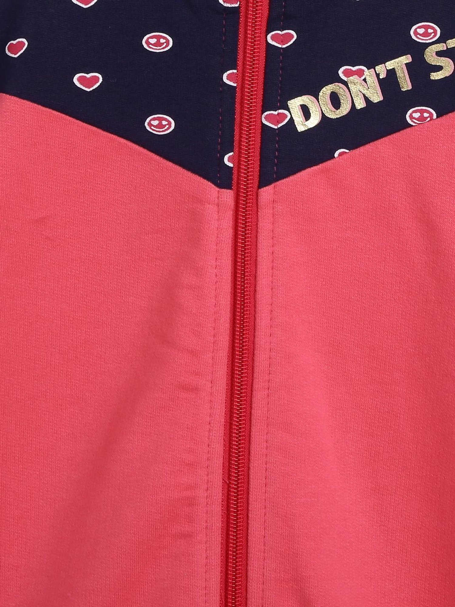 Chicco Kids Pink & Blue Printed Full Sleeves Jacket Set