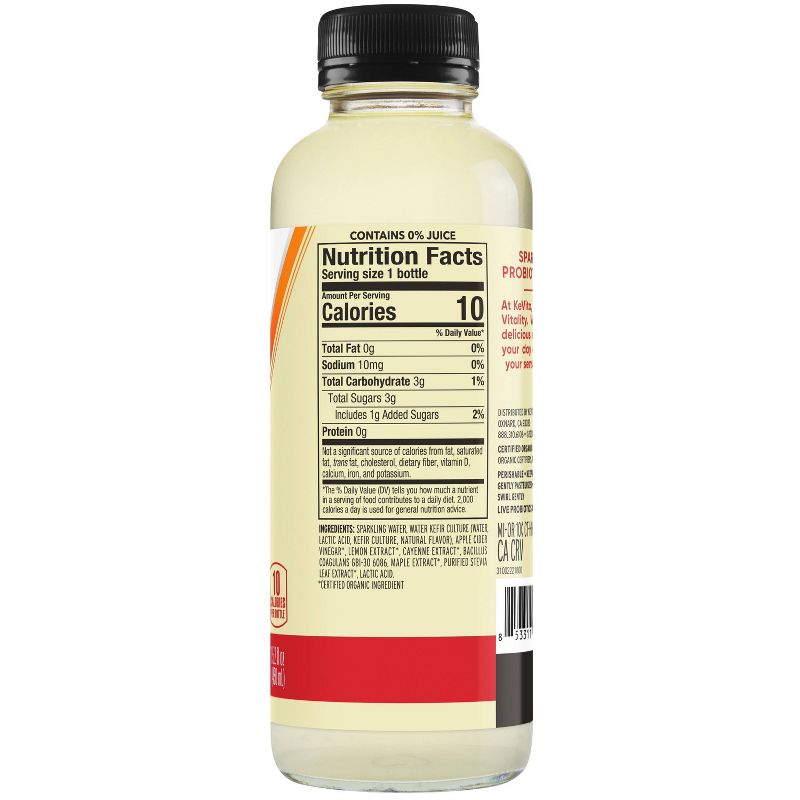KeVita Lemon Cayenne Sparkling Probiotic Drink - 15.2 fl oz