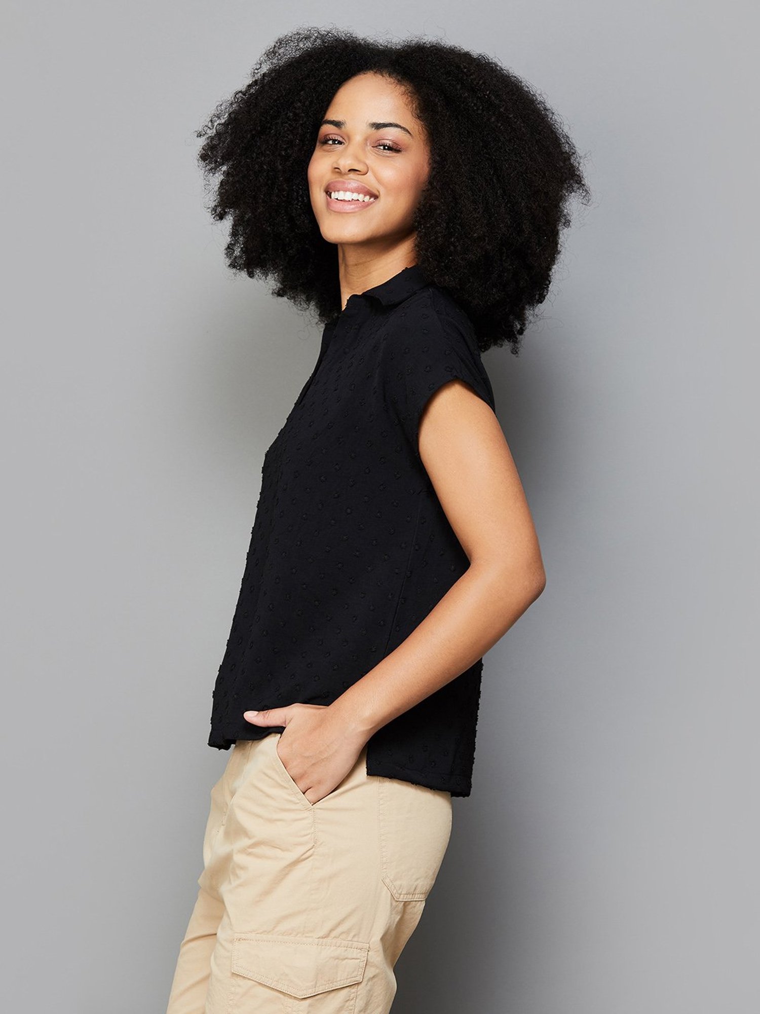 Fame Forever by Lifestyle Black Self Design Top