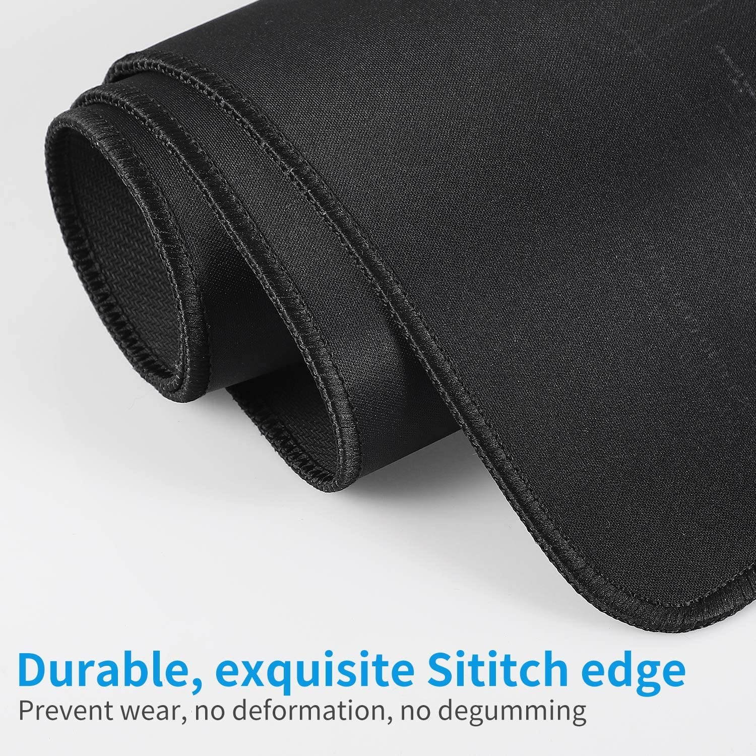 EFISH Large Gaming Mouse Map Padwith Non-Slip BaseWaterproof and Foldable PadExtended XXL Size35.4X15.75 InchesDesktop Pad Suitable for GamersSuitable for DesktopOffice and HomeBlack.