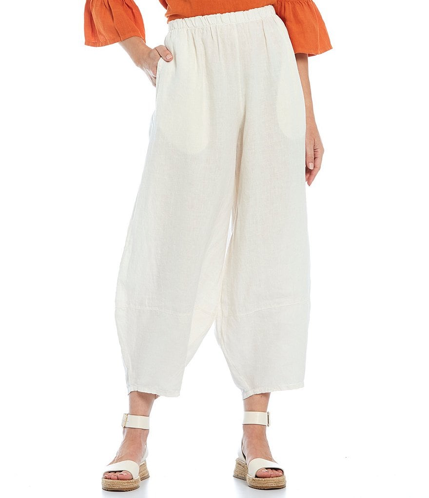 Bryn Walker Oliver Light Linen Ankle Lantern Pants