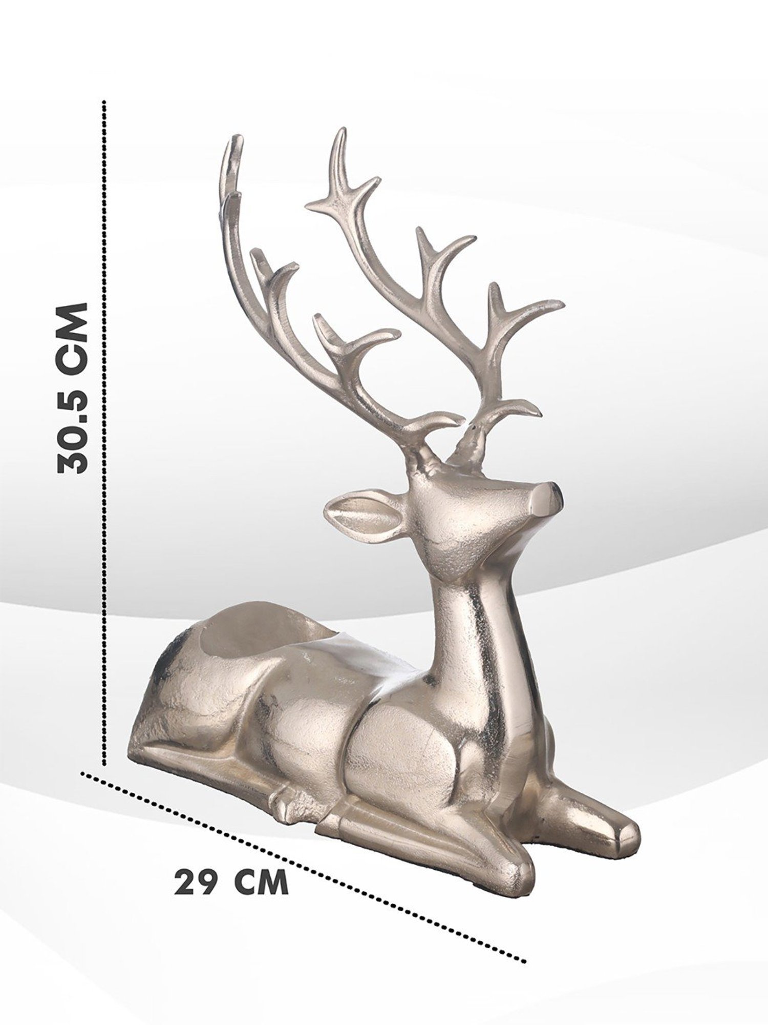 Trovea's Deer Design Silver Bottle Rack