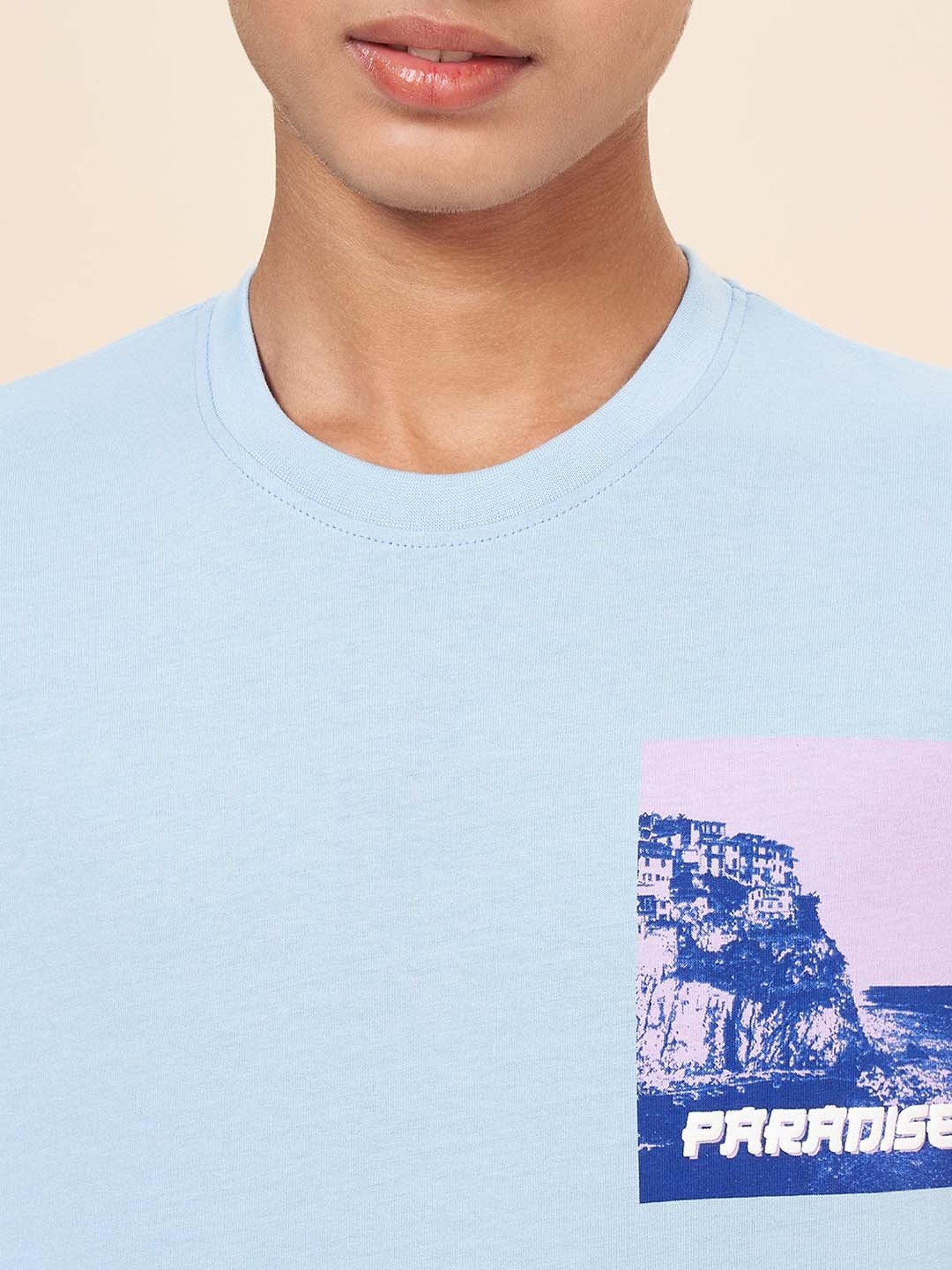 Coolsters by Pantaloons Kids Blue Cotton Printed T-Shirt