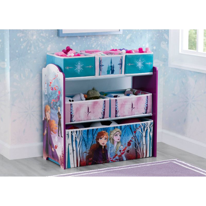 Disney Frozen 2 Design and Store 6 Bin Toy Organizer - Delta Children