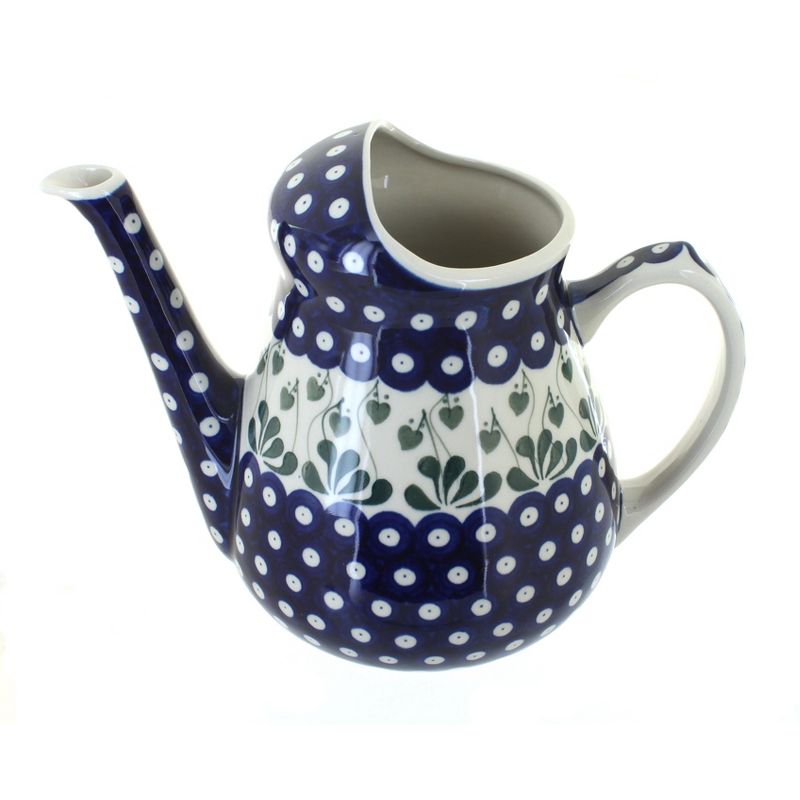 Blue Rose Polish Pottery Spring Tulip Watering Can
