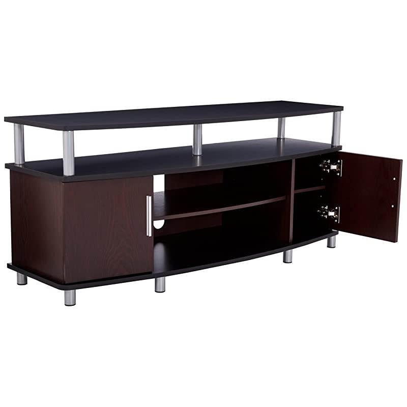 Carson TV Stand for TVs up to 50 CherryBlack
