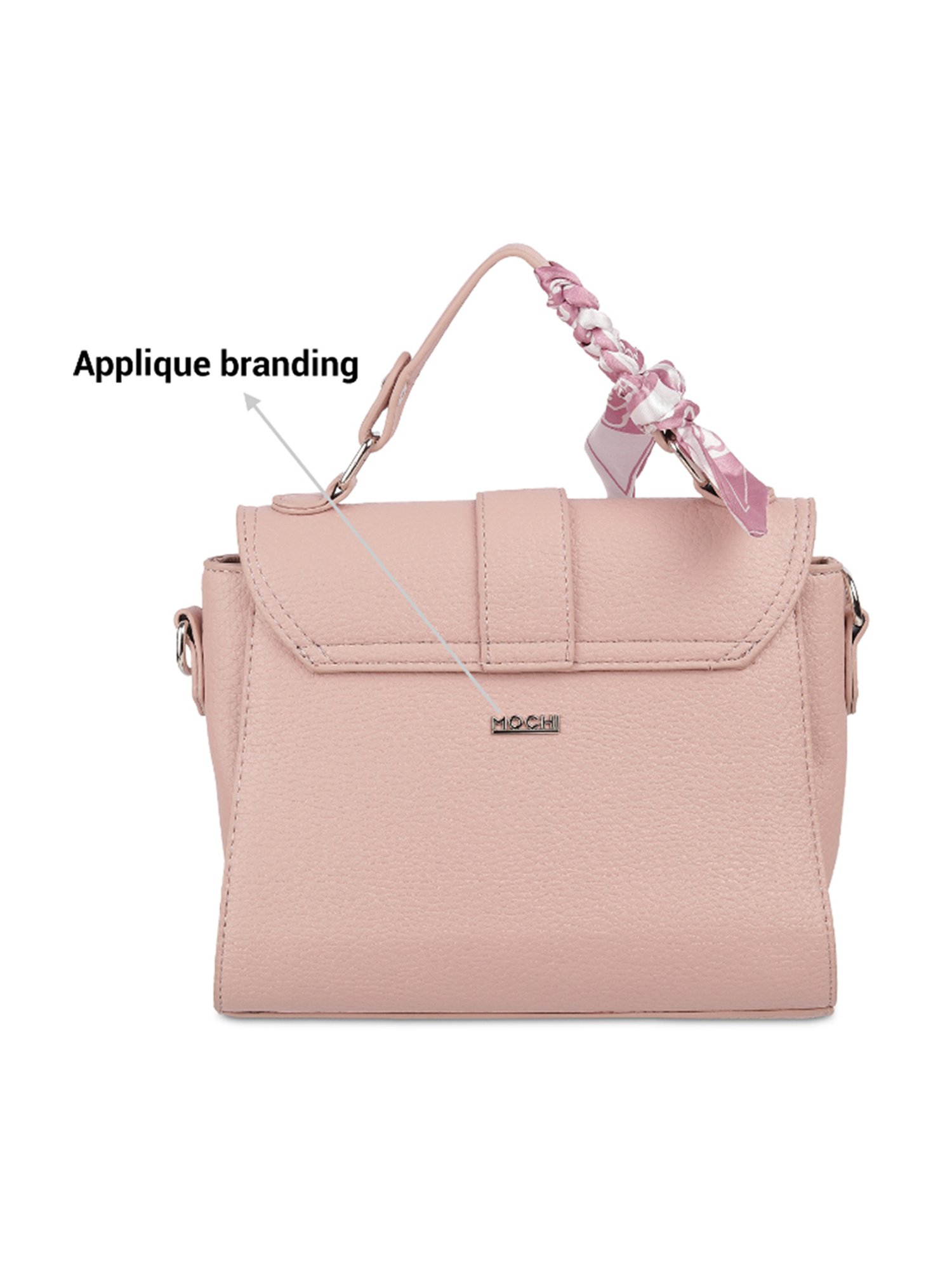 Favore Tan Solid Medium Satchels