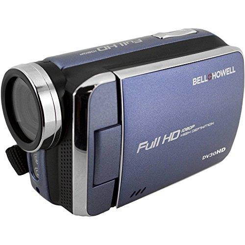 Bell & Howell Blue DV30HD 1080p HD Video Camera Camcorder + Basic Accessory Bundle + Professional Cleaning Kit