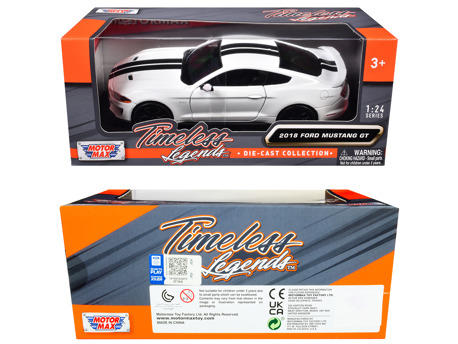 1970 Ford Galaxie Station Wagon Blue and White with Blue Interior "Pan-American Airlines Ground Crew" Limited Edition to 180 pieces Worldwide 1/43 Model Car by Goldvarg Collection