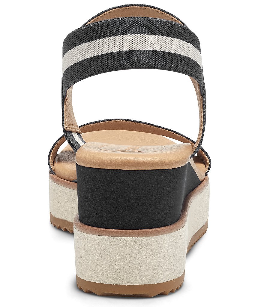 CC Corso Como Edsei Two-Tone Elastic Wedge Sandals