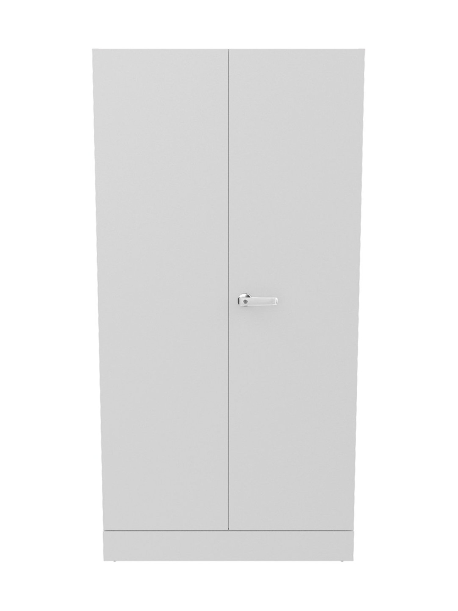 Godrej Interio Auraline Men Premium 2-Door Almirah, Bond White (1-Year Warranty,1 Locker, 2 Drawers)