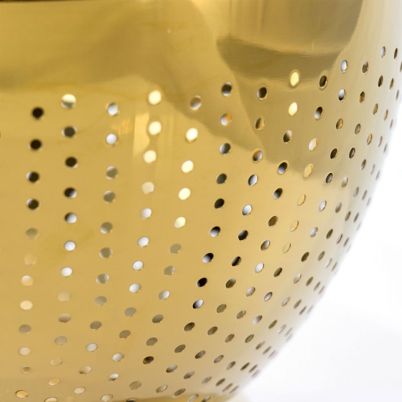 Gibson Home Rose Hue 5 Quart Stainless Steel Colander in Gold