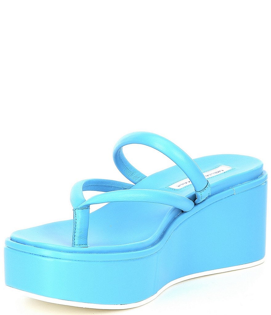 Chelsea & Violet Benni Flatform Wedge Thong Sandals
