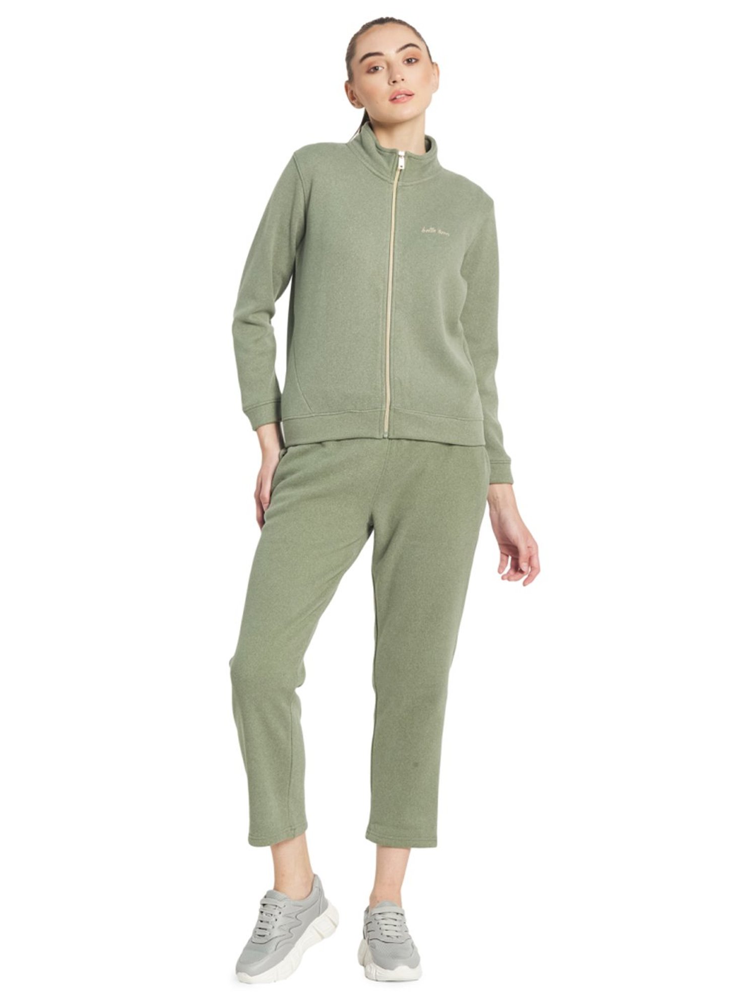 METTLE Green Regular Fit Track Suit