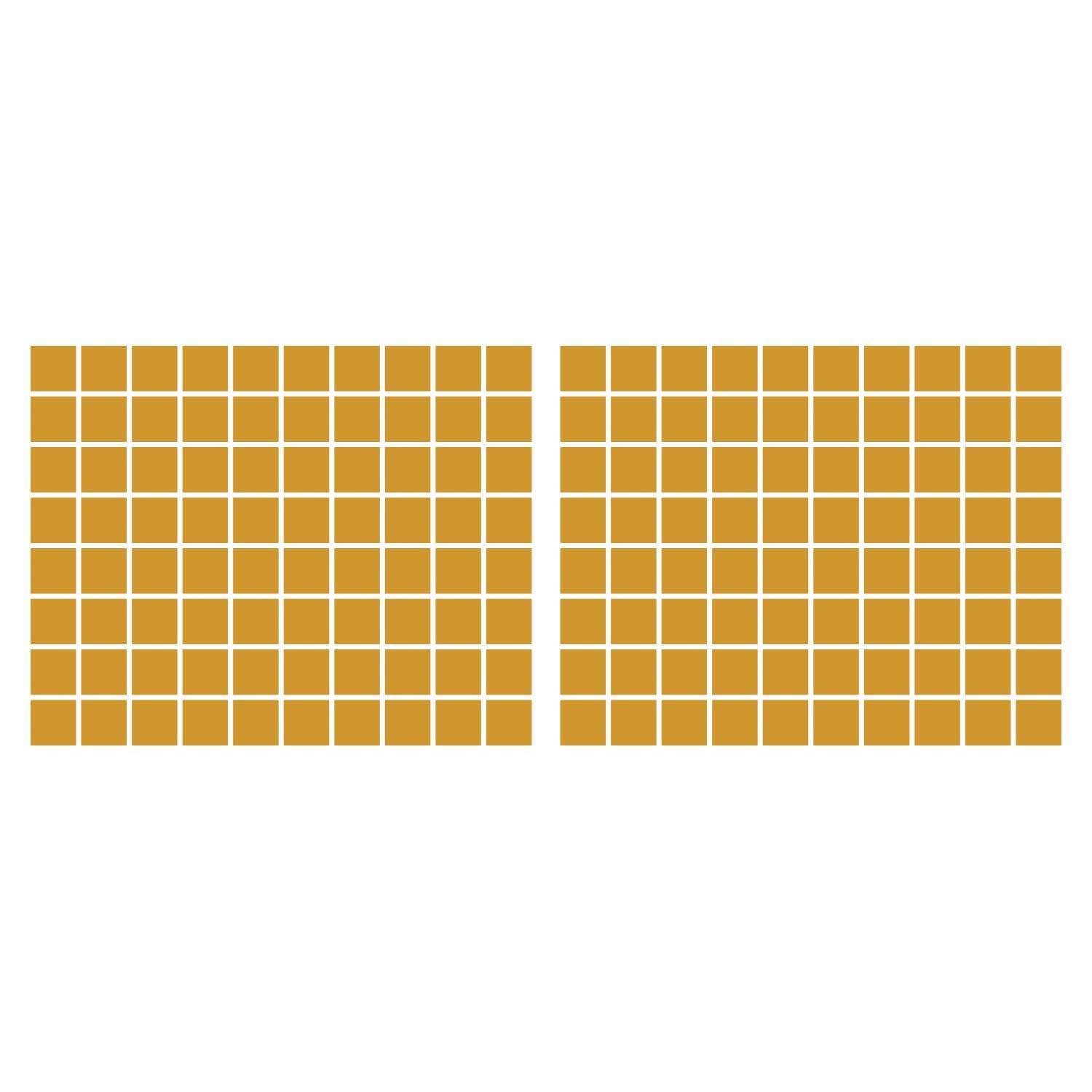 LiteMark 5.5 Inch Golden Yellow Square Decals - Pack of 8