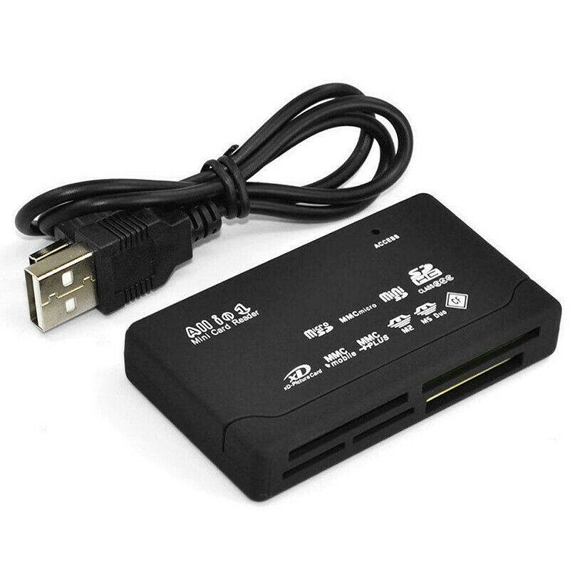SD Card Reader Micro Sd Card Reader USB 2.0 All in One Memory Card Reader Adapter for CF/SD/TF/Micro SD/SDC/MS/MMC/MMCII