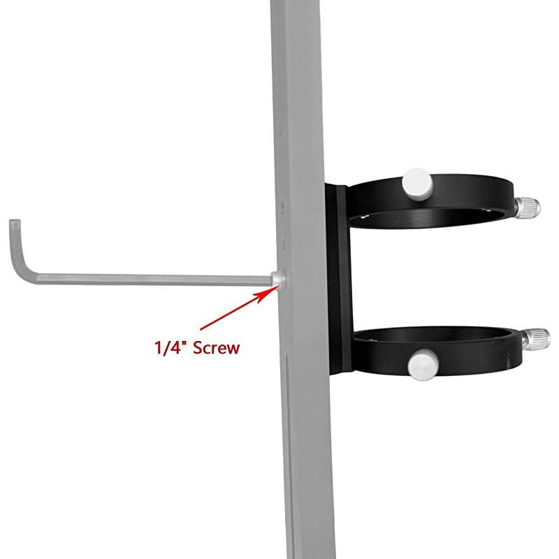Adjustable Guiding Scope Ring Set with Plate 90 mm Inside Diameter Pair for Telescope Tube Diameter or Finders 63 to 89mm