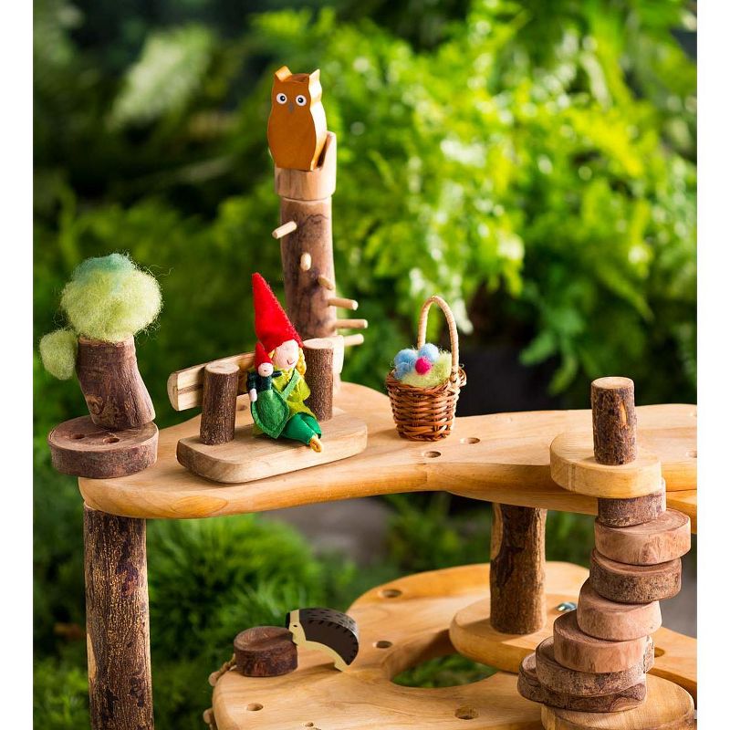 HearthSong - Tree Fort Super Saver Wooden Dollhouse Playset for Kids