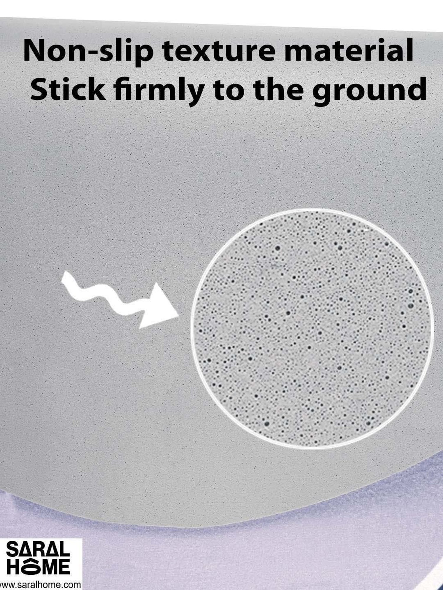 Saral Home Easy Living Brown Polyester Bling Bathmats