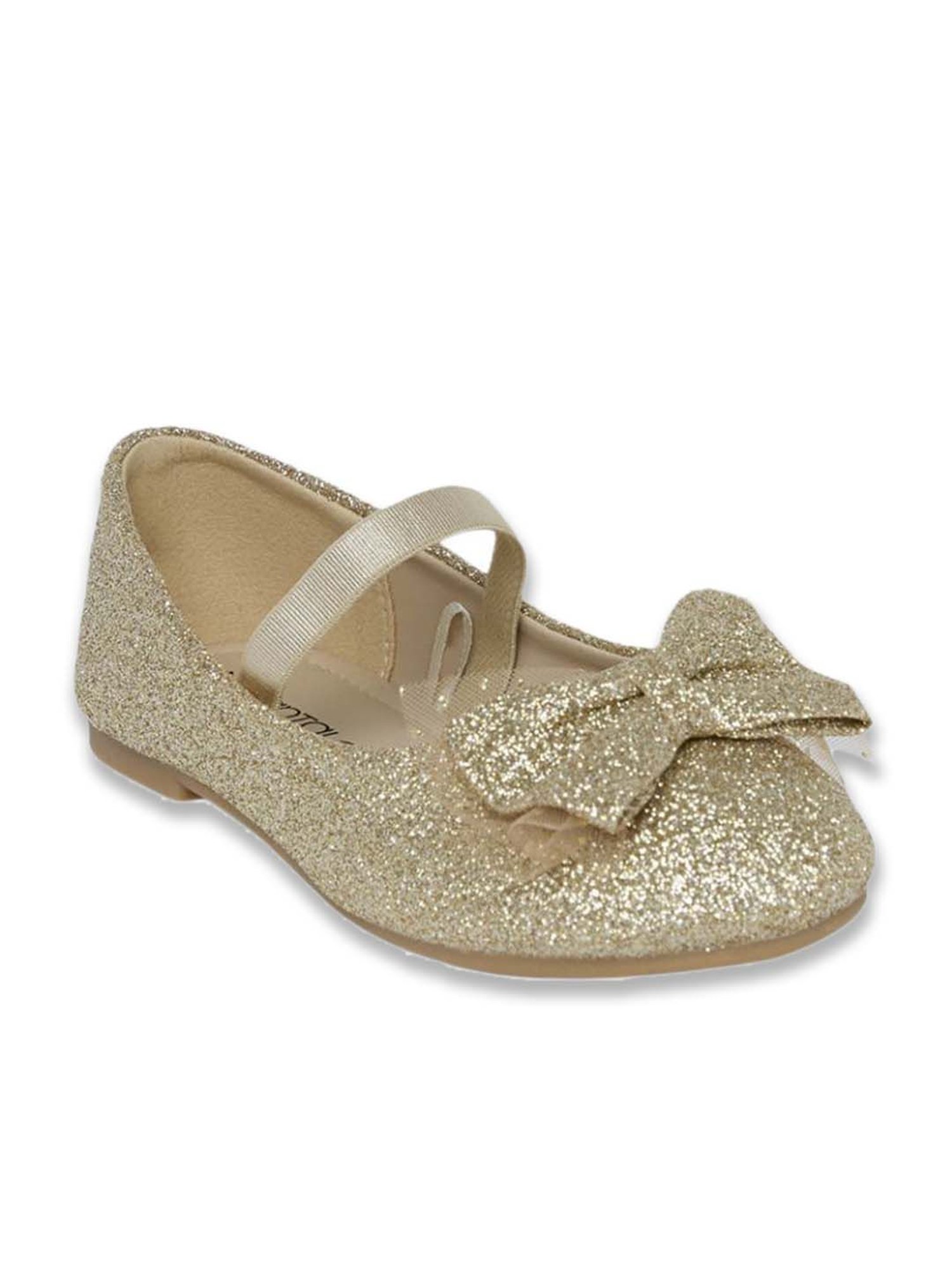 Pantaloons Junior Gold Mary Jane Shoes