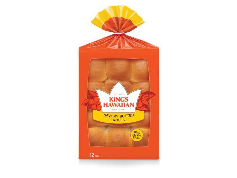 King's Hawaiian Savory Butter Sweet Rolls - 12oz/12ct