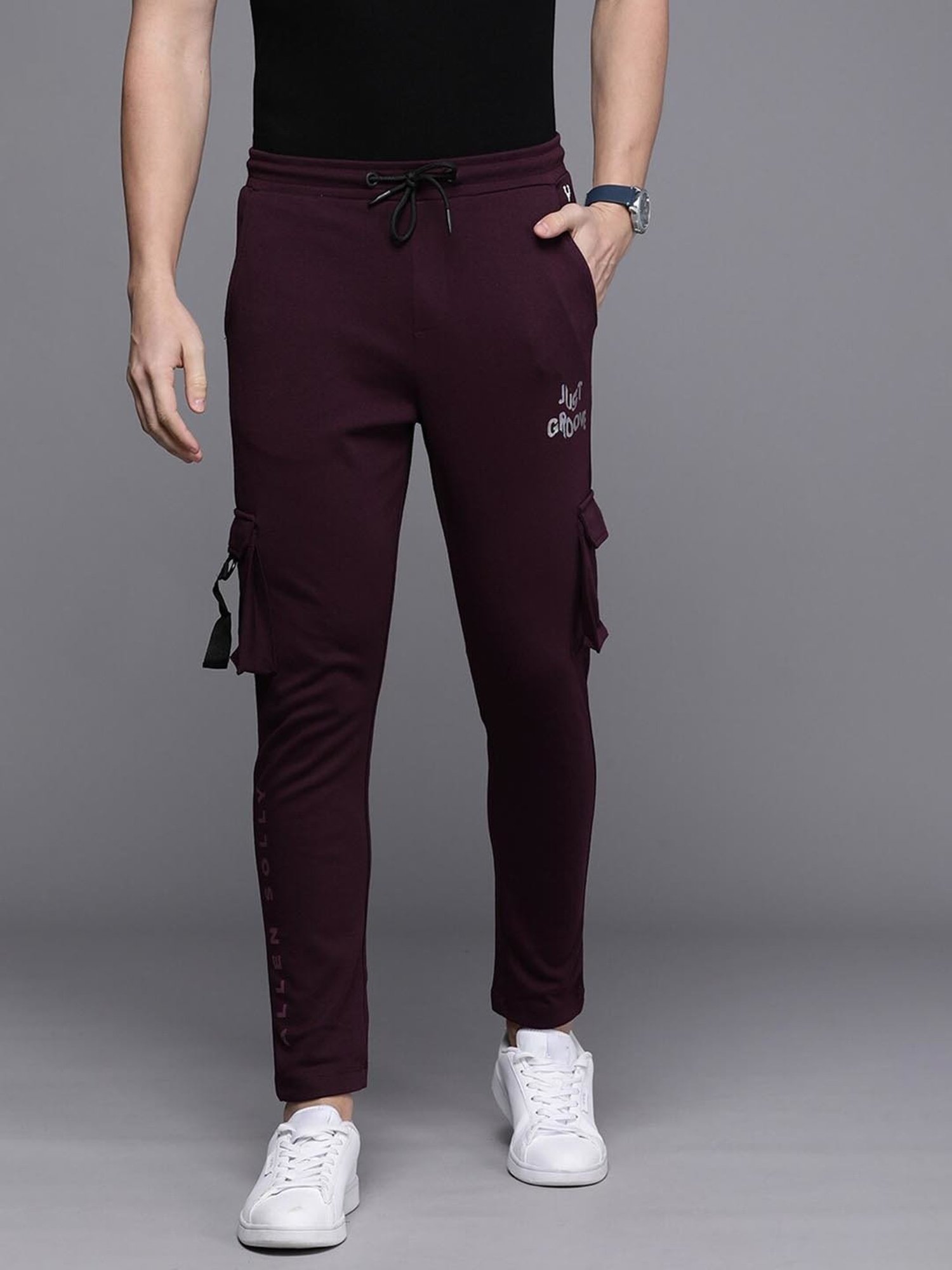 Parx Black Jogger Fit Joggers