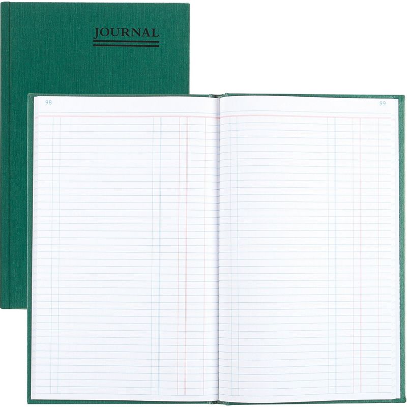 Rediform Account Book Journal-Ruled 150 Page 12-1/4"x7-1/4" Green 56112