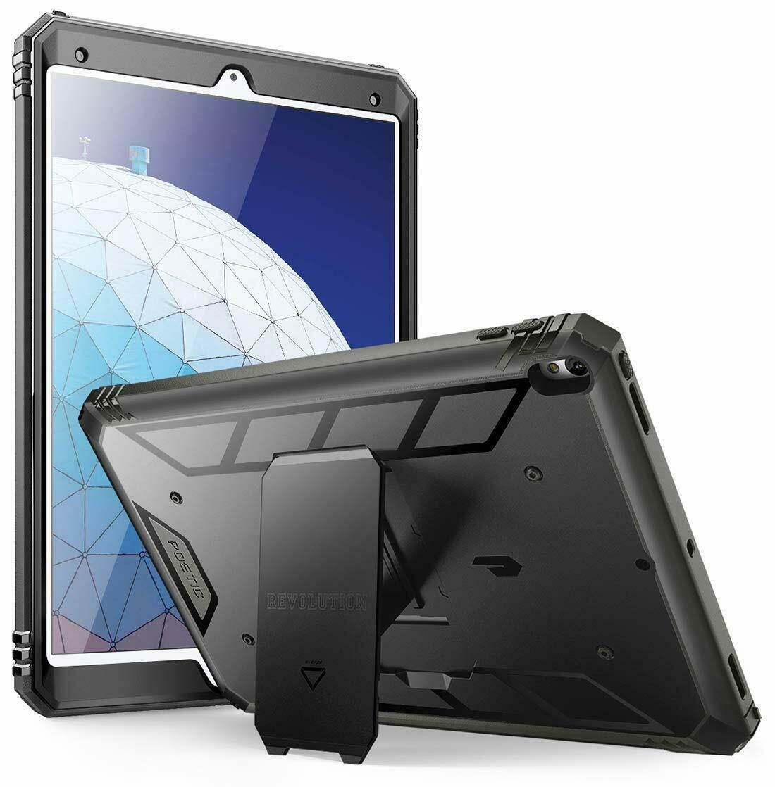 Poetic Revolution Built-in Screen Protector Kick Stand for iPad Pro 10.5 Black