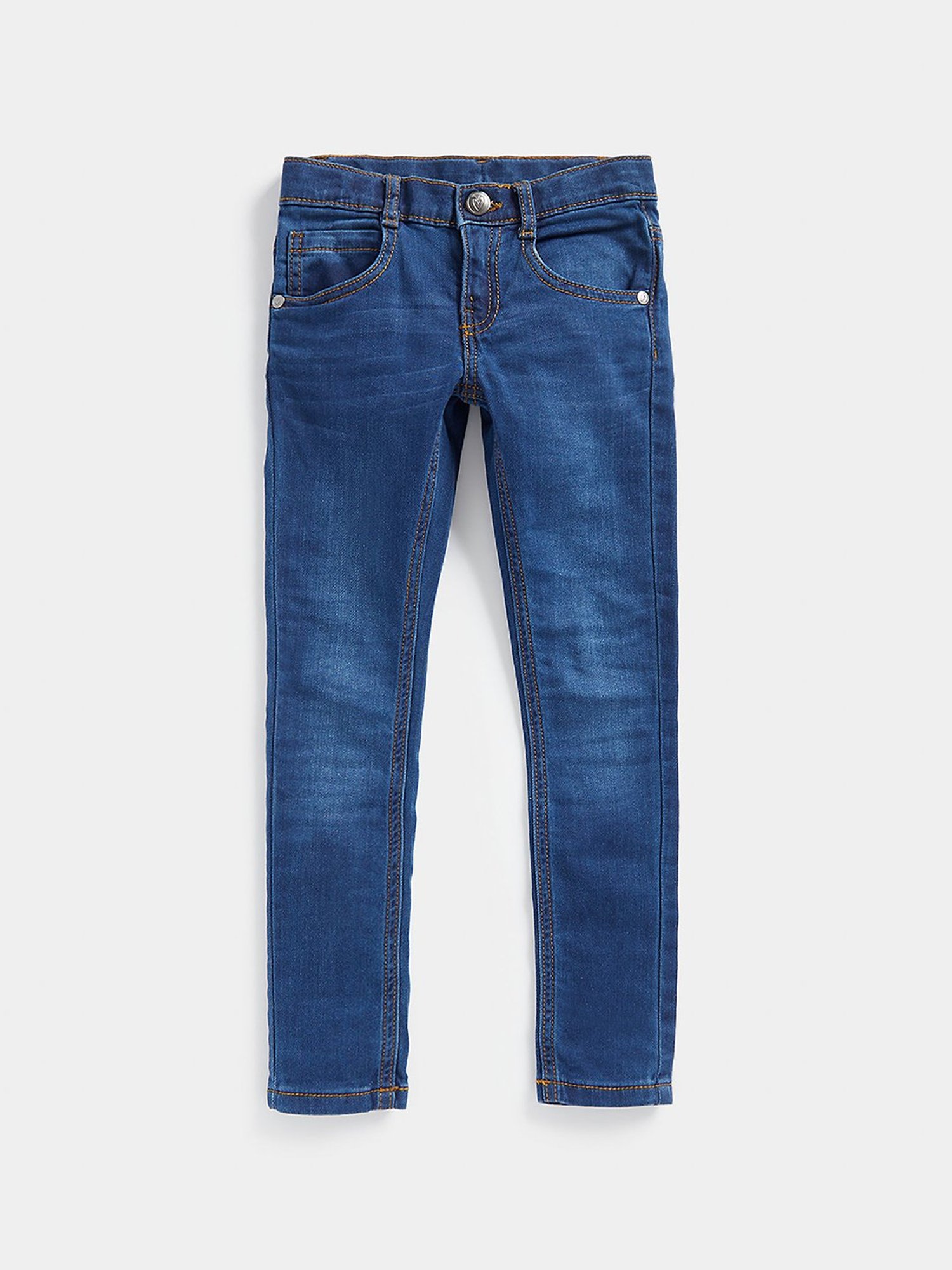 Mothercare Girls Blue Solid Jeans