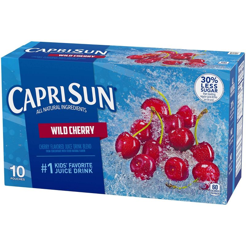 Capri Sun Wild Cherry - 10pk/6 fl oz Pouches