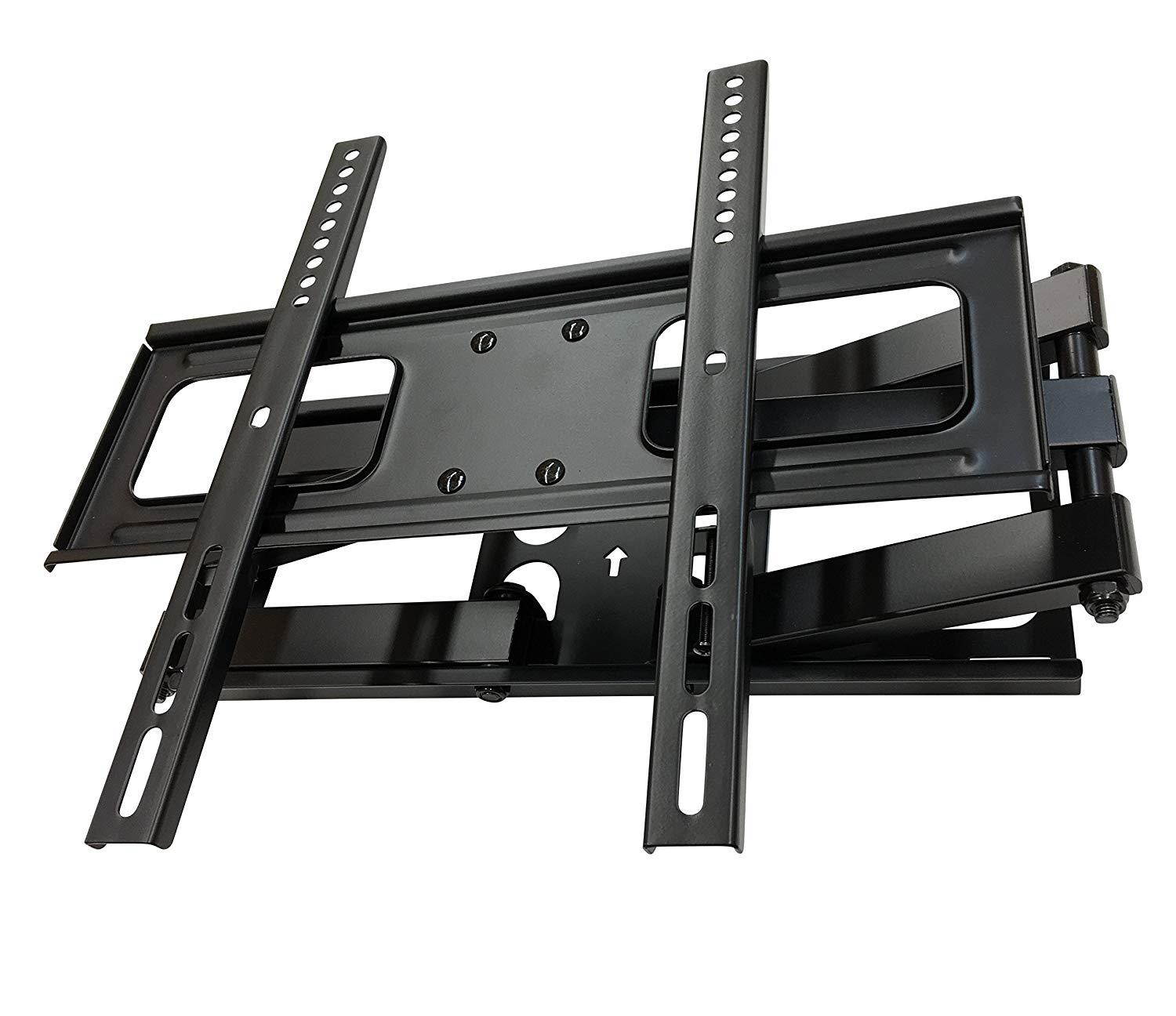 Kenuco Heavy Duty Full Motion TV Wall Mount for Most 26"-55" Samsung Sony LG LCD LED Plasma Flat Screen TV Monitor | up to 110 lb | VESA 400x400 | Swivels 180&deg; | Tilts +12&deg; -20&deg; | GMW846