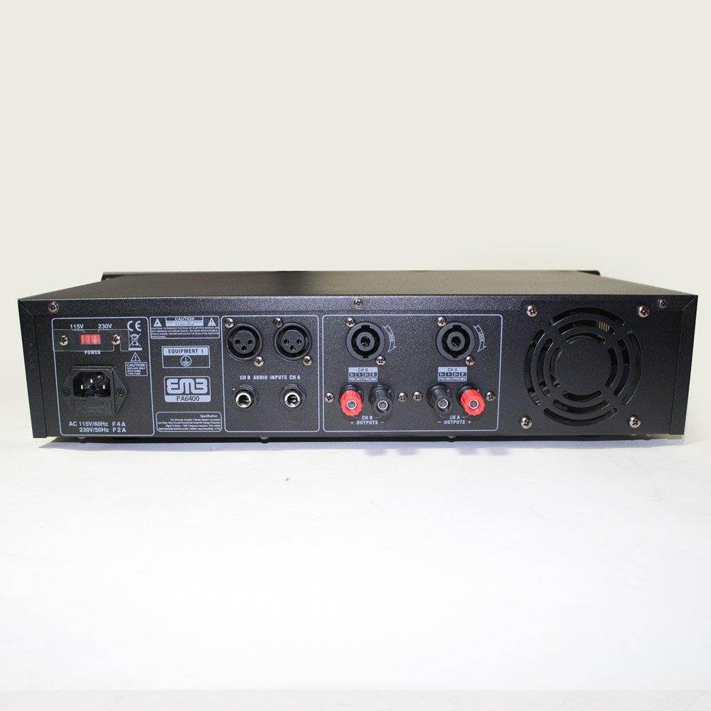 EMB Pro - PA6400 - Rack Mount Professional Power Amplifier - 3200 Watts
