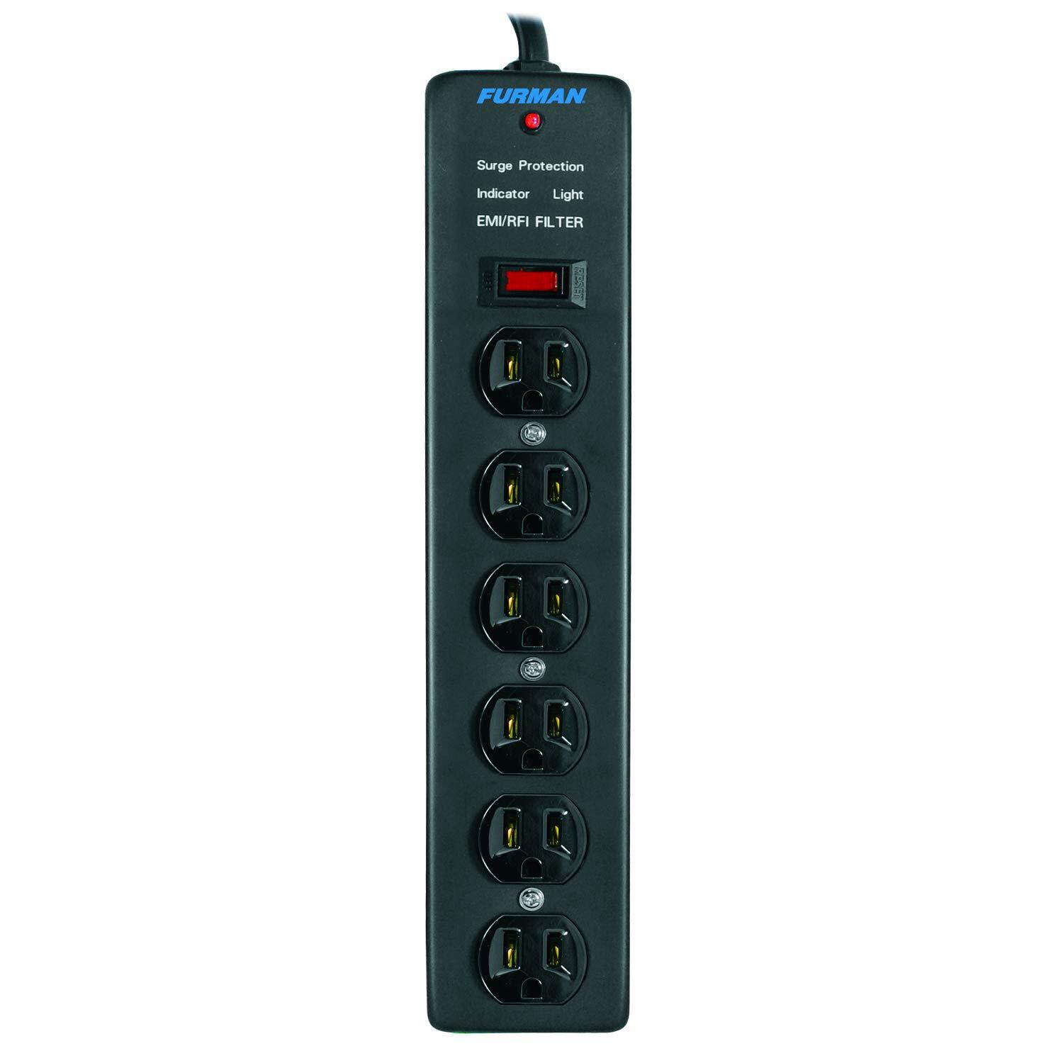 Furman SS6B 6 Outlet Pro Surge Protector Block Power Conditioner