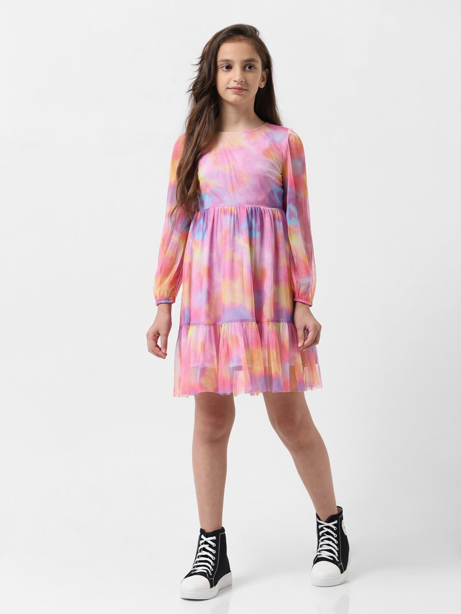 VERO MODA GIRL Multicolor Printed Dress