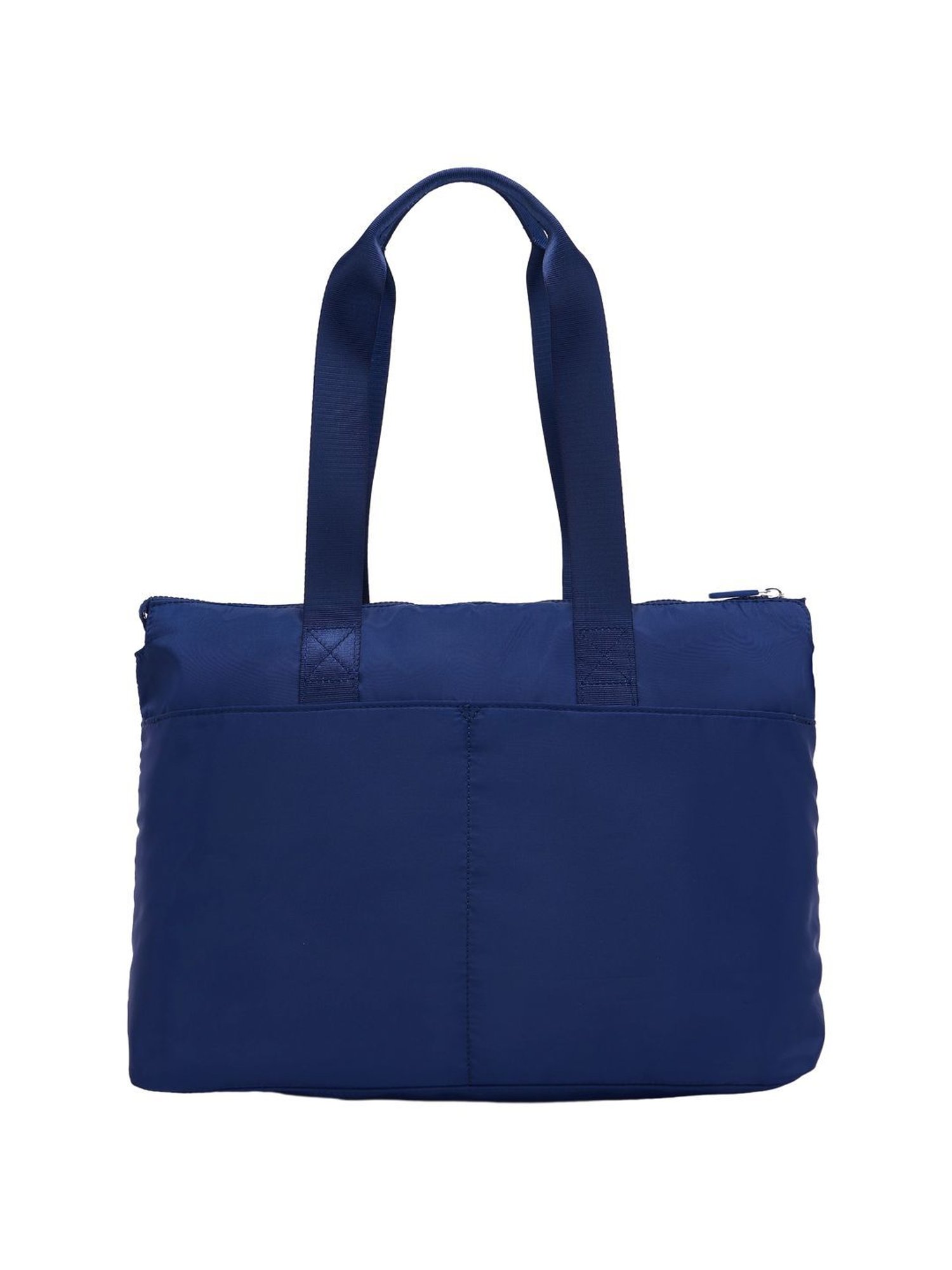 Nautica Navy Blue & Red Color Block Medium Tote Handbag