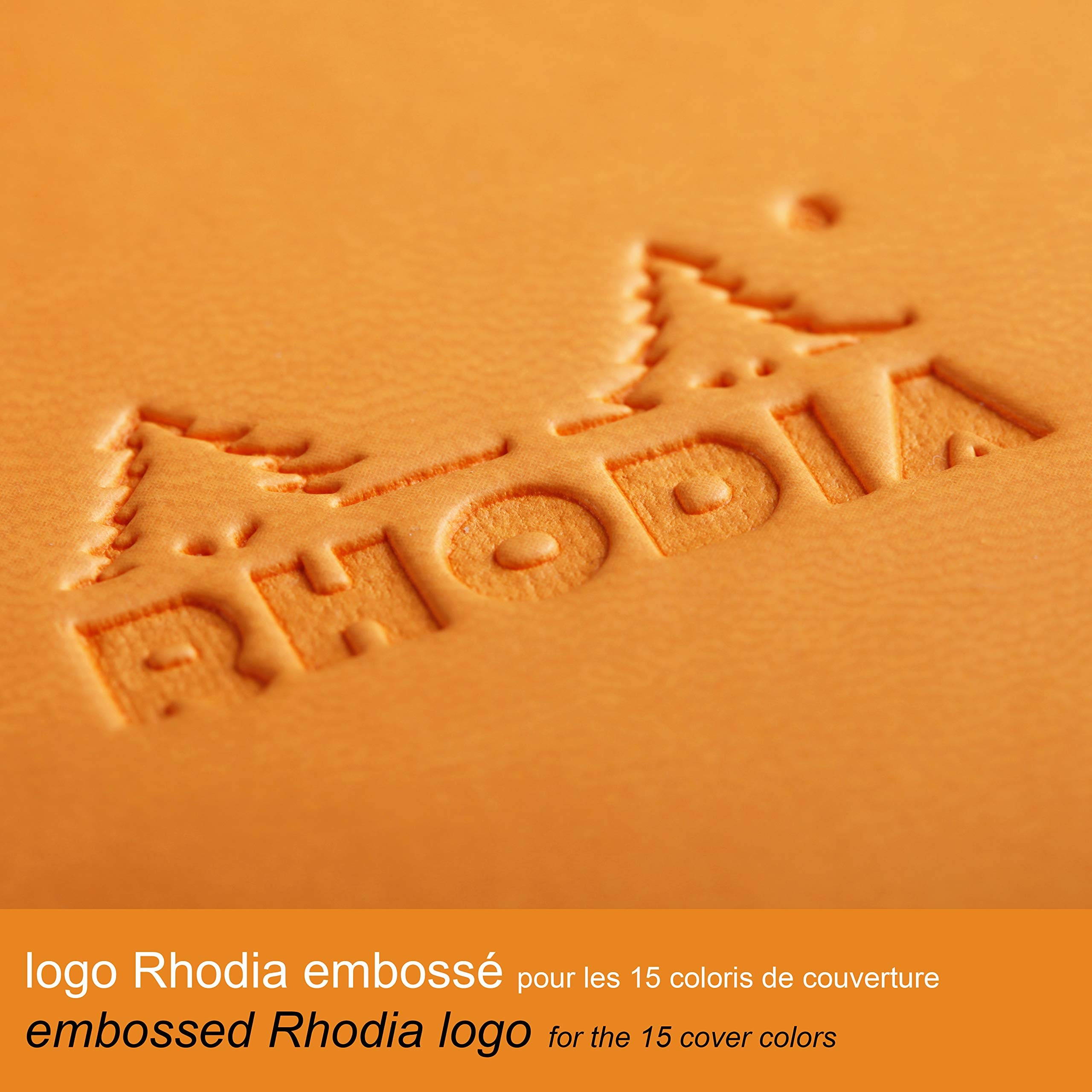 Rhodia Rhodiarama A5 Webnotebook, 5.5 in x 8.25, Lined - Orange (118755)