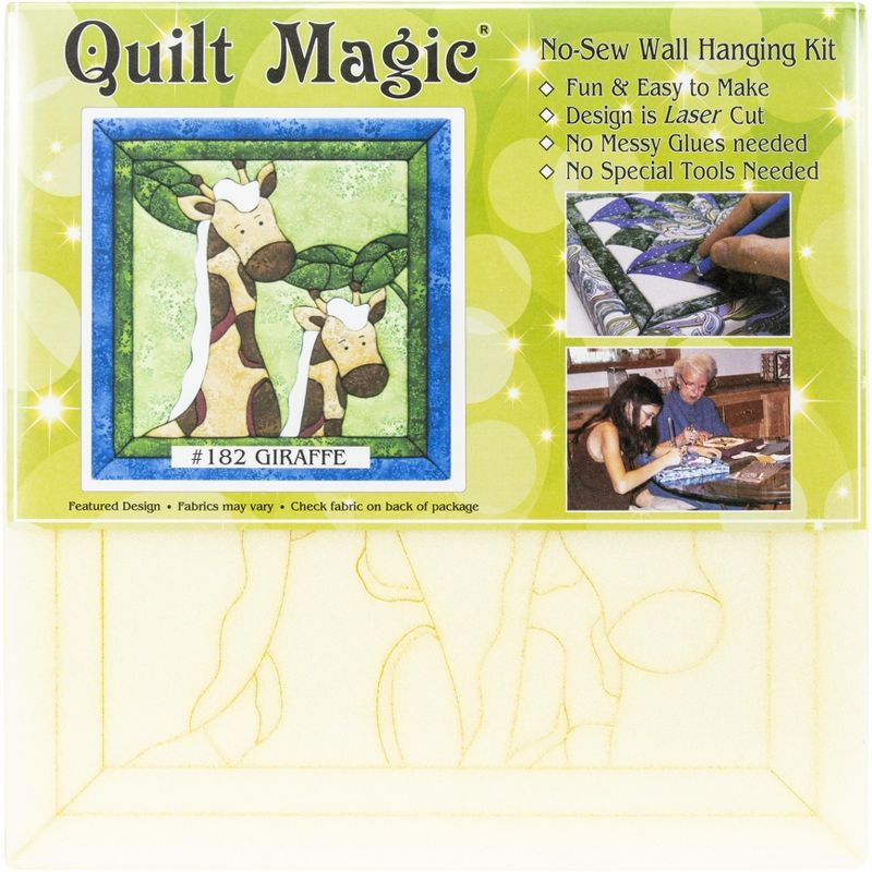 Quilt-Magic No Sew Wall Hanging Kit-Giraffe