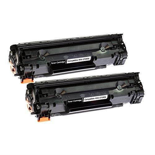 TonerPlusUSA High Yield Compatible Toner Cartridge Replacement for HP CF283X 83X use with HP Laserjet pro M225dn M225dw M201n M201dw Printer (2 PK)