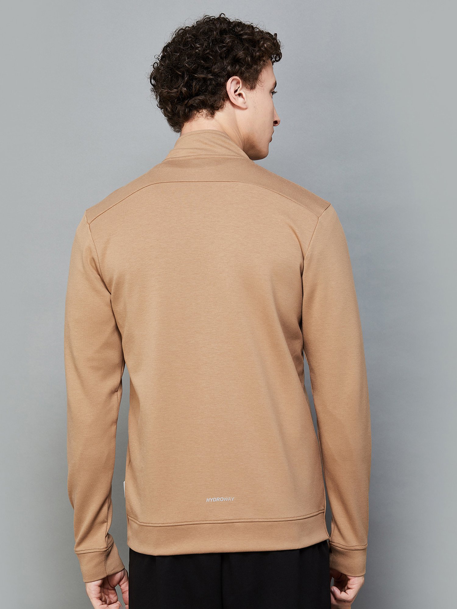 KAPPA Brown Regular Fit High Neck Sweatshirt