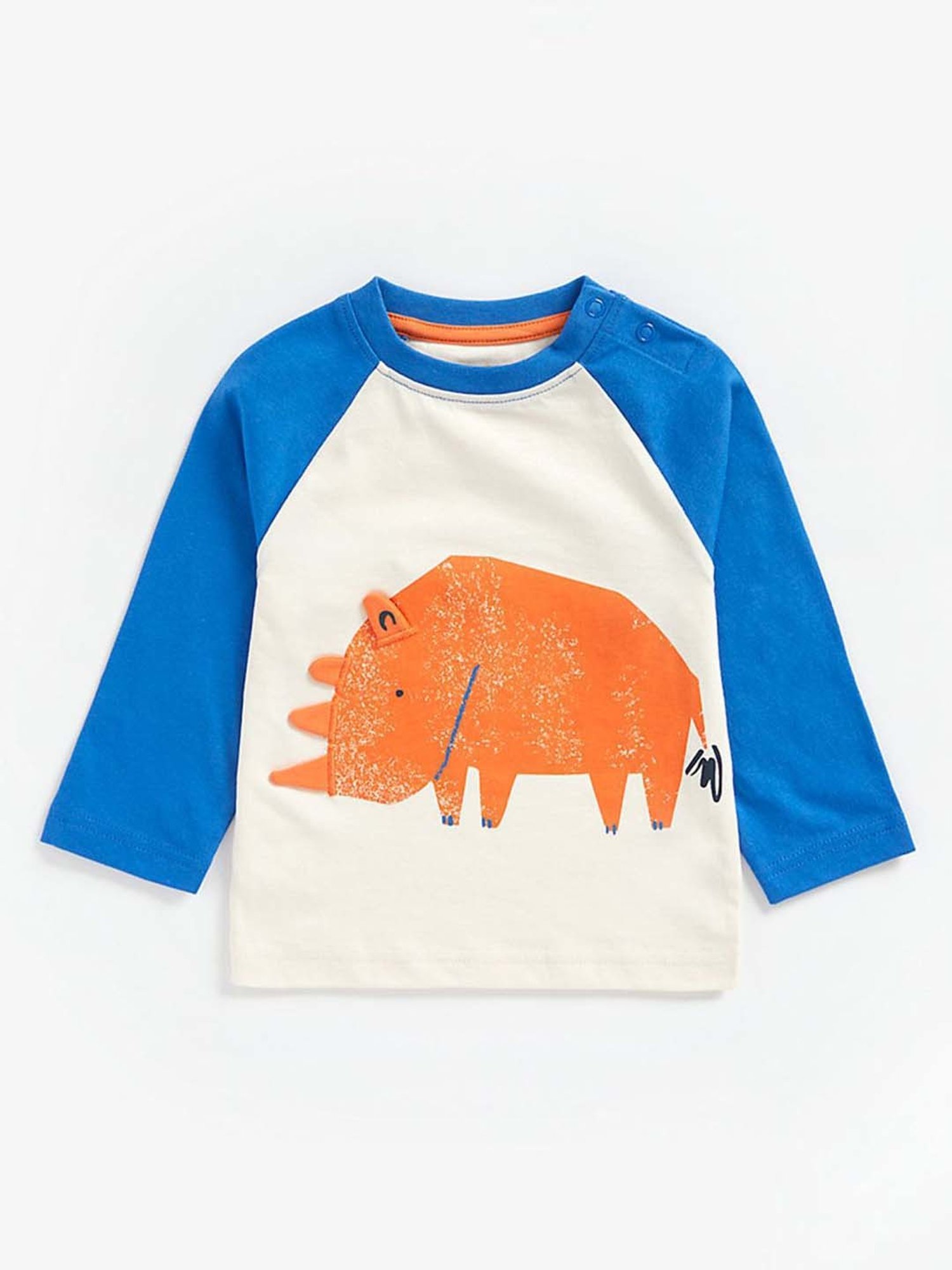 Mothercare Kids Multicolor Cotton Color Block Full Sleeves T-Shirt