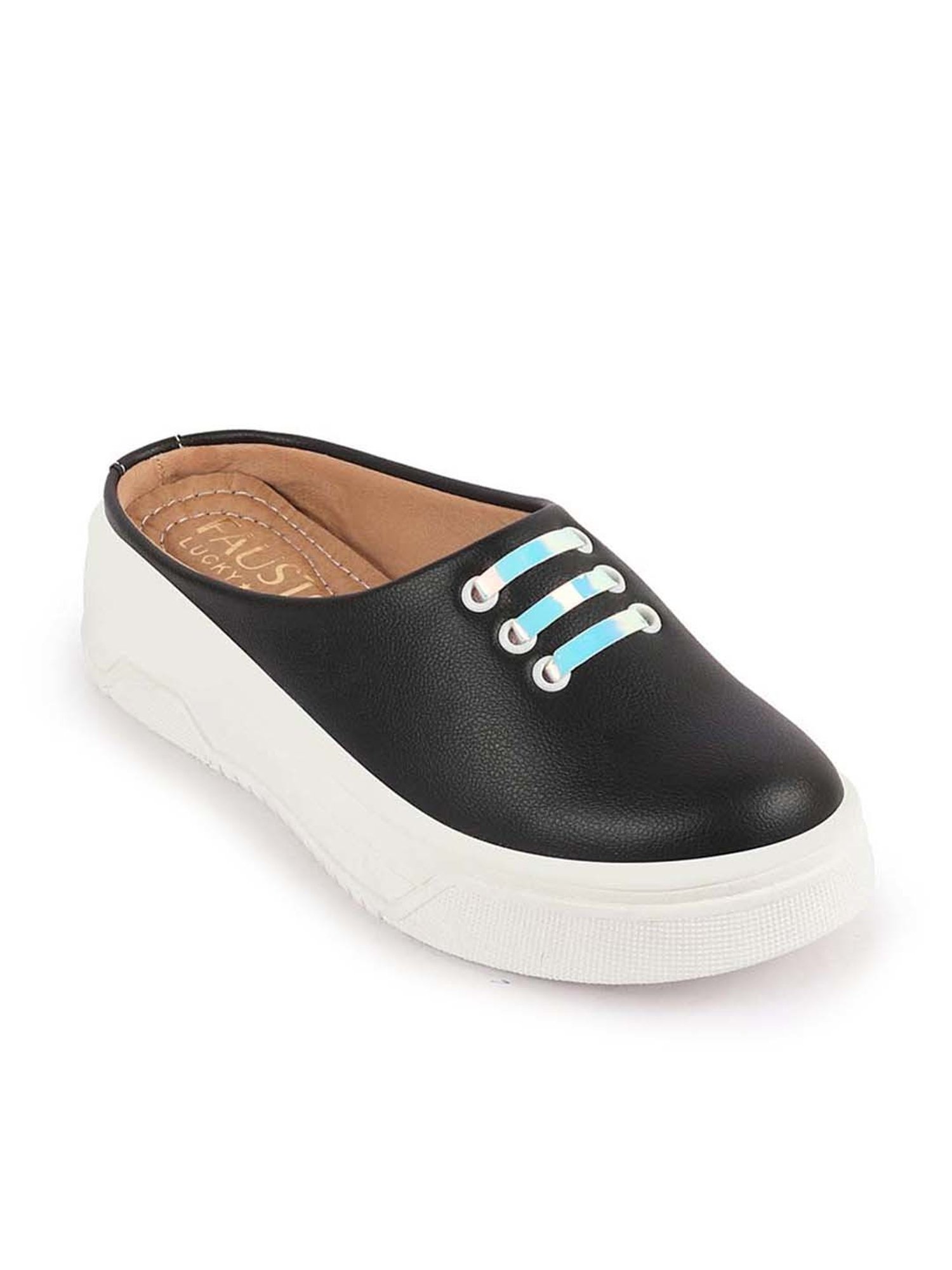 Fausto Women's Black Mule Shoes