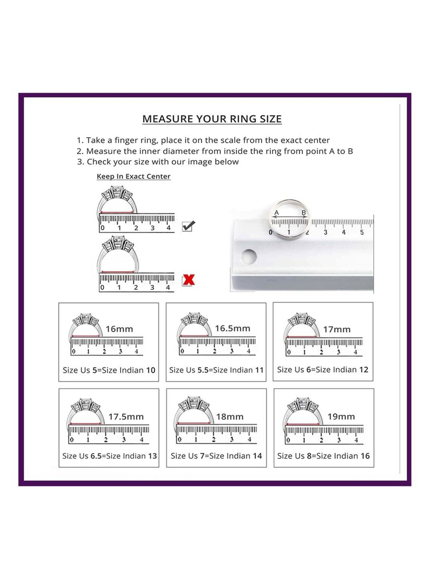 925 Silver 1 Carat American Diamond Classic Halo Engagement Ring for Women & Girls