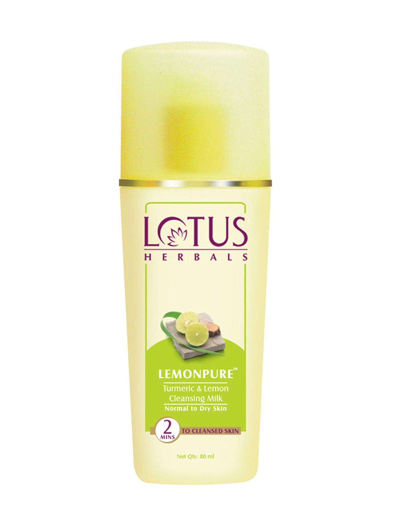 Lotus Herbals Lemonpure Turmeric & Lemon Cleansing Milk - 80 ml