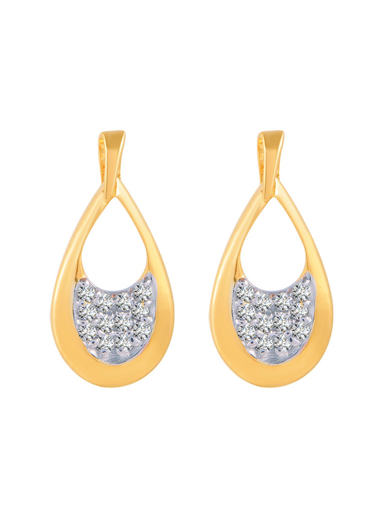 P.C. Chandra Jewellers 18 kt Gold & Diamond Earrings