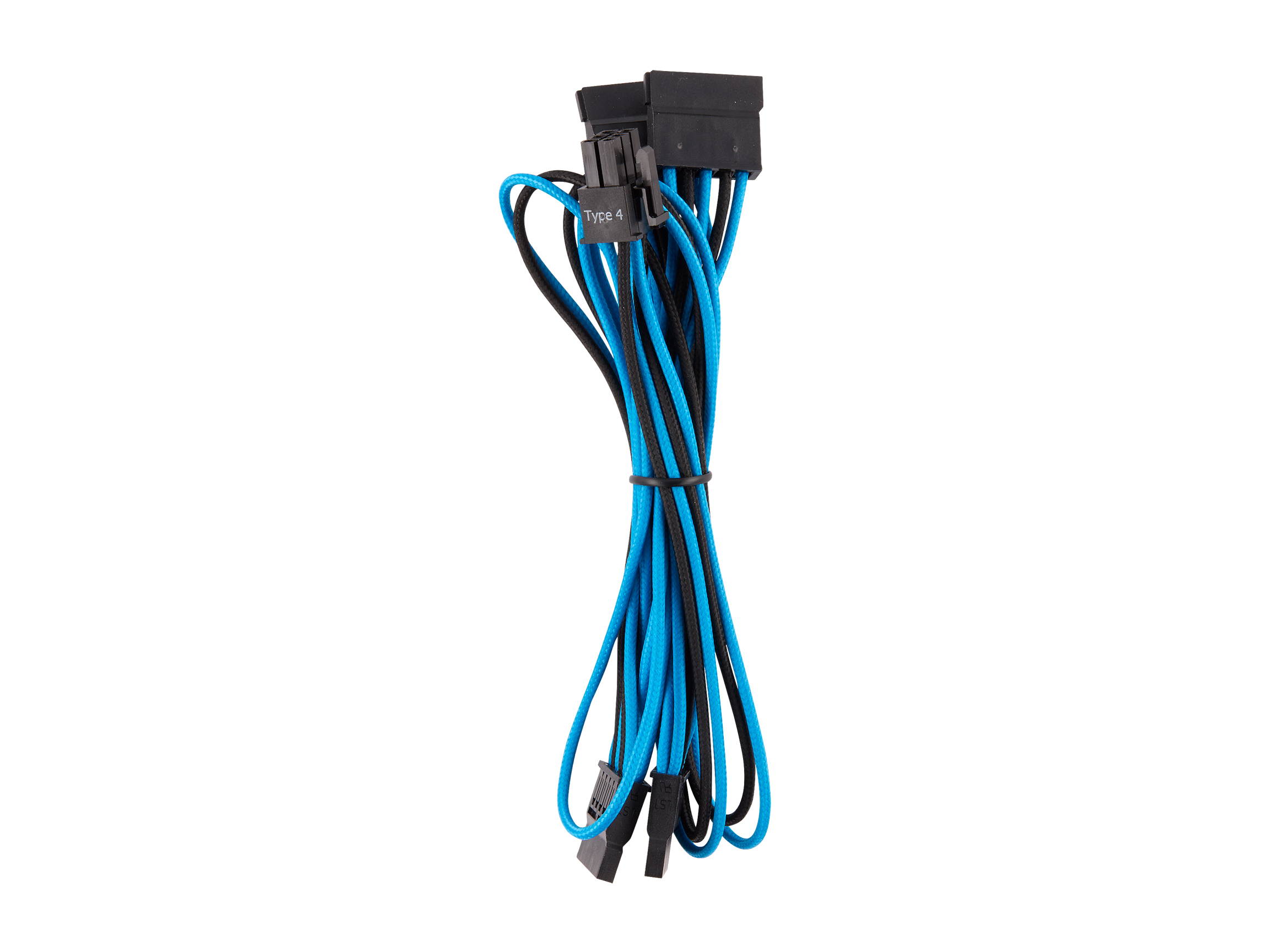 Micro Connectors 30cm Addressable RGB (ARGB) 1 to 4 Splitter Cable with/5 Male Pins (F04-04ARGB-30)