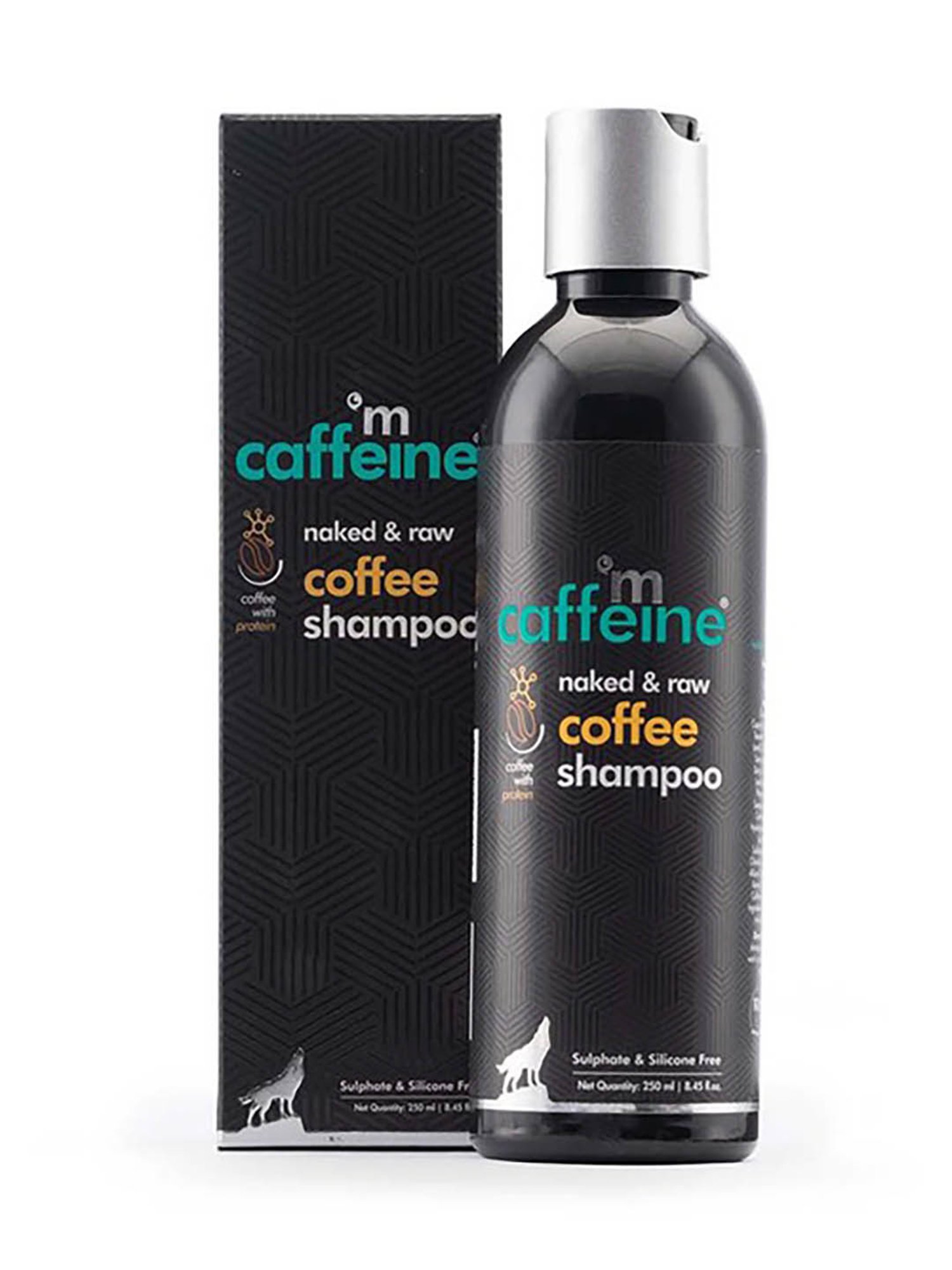 mCaffeine Naked & Raw Coffee Shampoo - 250 ml