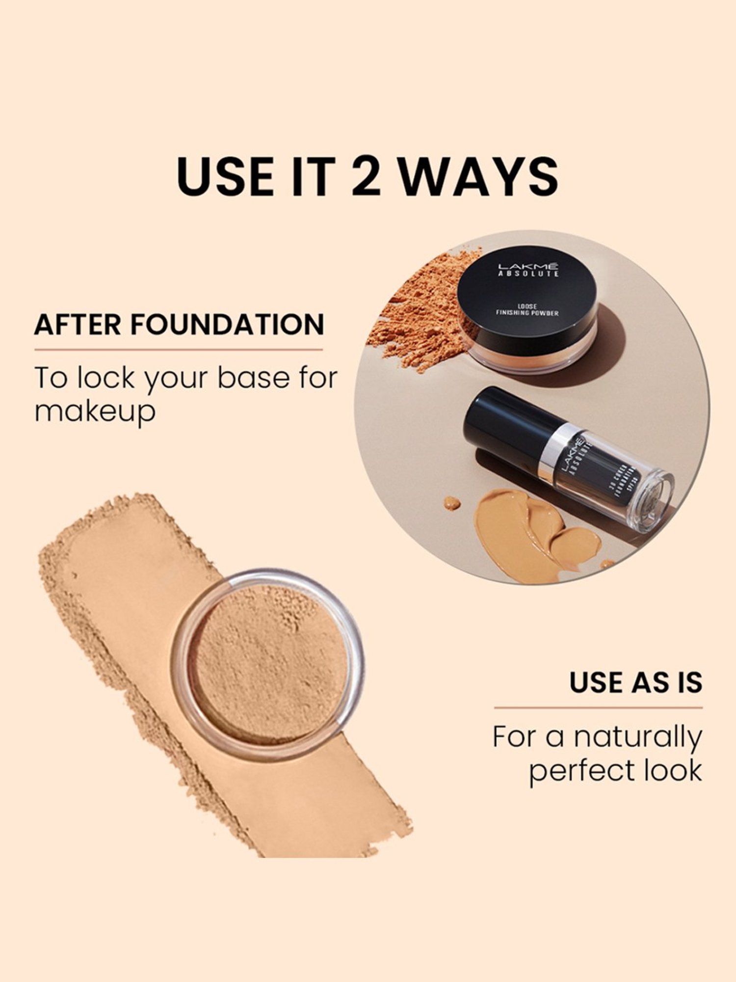 Lakme Absolute Loose Finishing Powder Ivory - 8 gm