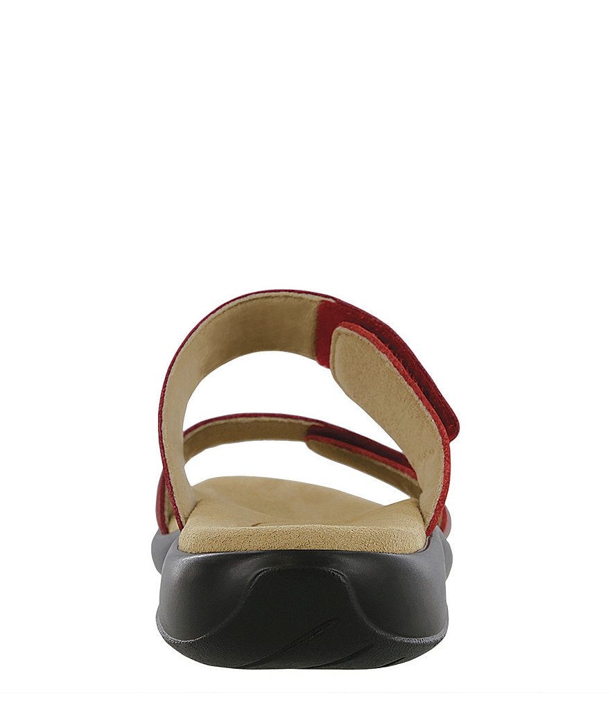 SAS Nudu Printed Leather Wedge Slides