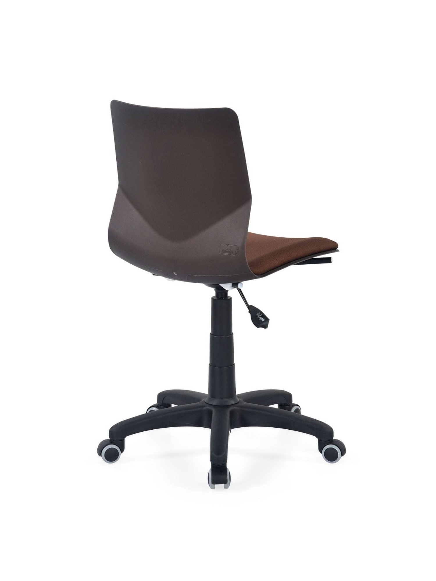 Nilkamal Zing Brown Fabric Office Chair with Height Adjustable & Swivel without Arm